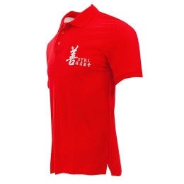 Manufacturing Red Short Sleeve Polo Shirts Custom Logo Hem Slit Right Angle Short Sleeve Polo Shirts Polo Shirt Garment Factory Non-Profit Society P1399 Manufacturing Red Short Sleeve Polo Shirts Custom Logo Hem Slit Right Angle Short Sleeve Polo Shirts Polo Shirt Garment Factory Non-Profit Society P1399